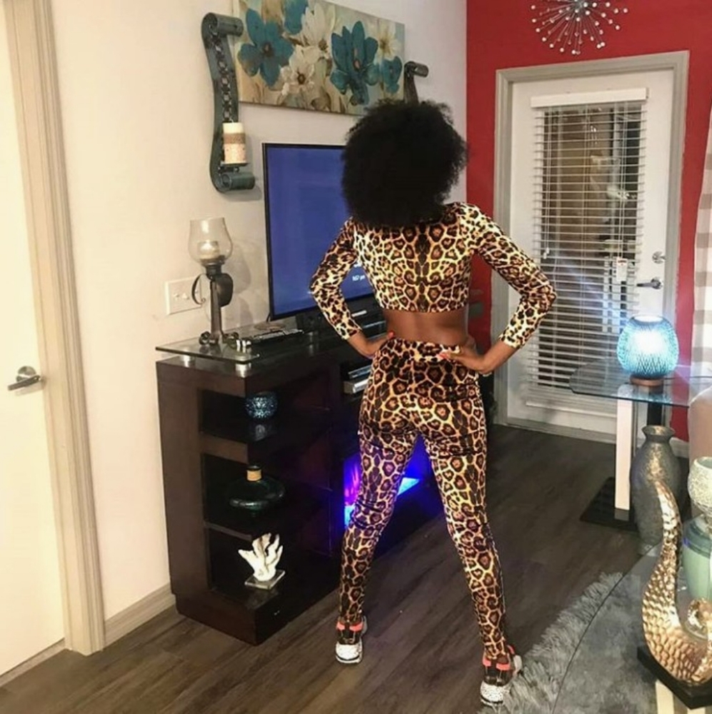 3 pieces tiger print outfit